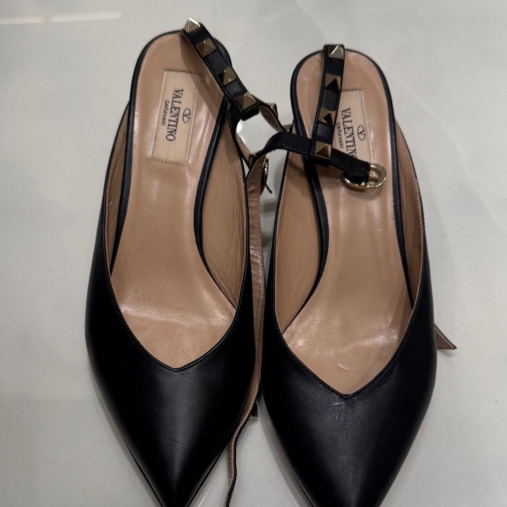 Valentino Black Studded Heels